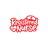 Registered Nurse Shield Car Window Sticker